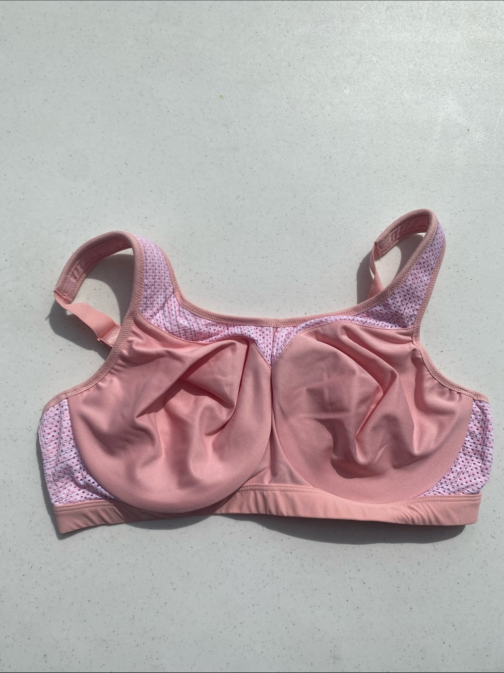 Glamorise Sport Pink Full-Coverage Underwire Support Bra Size 40D